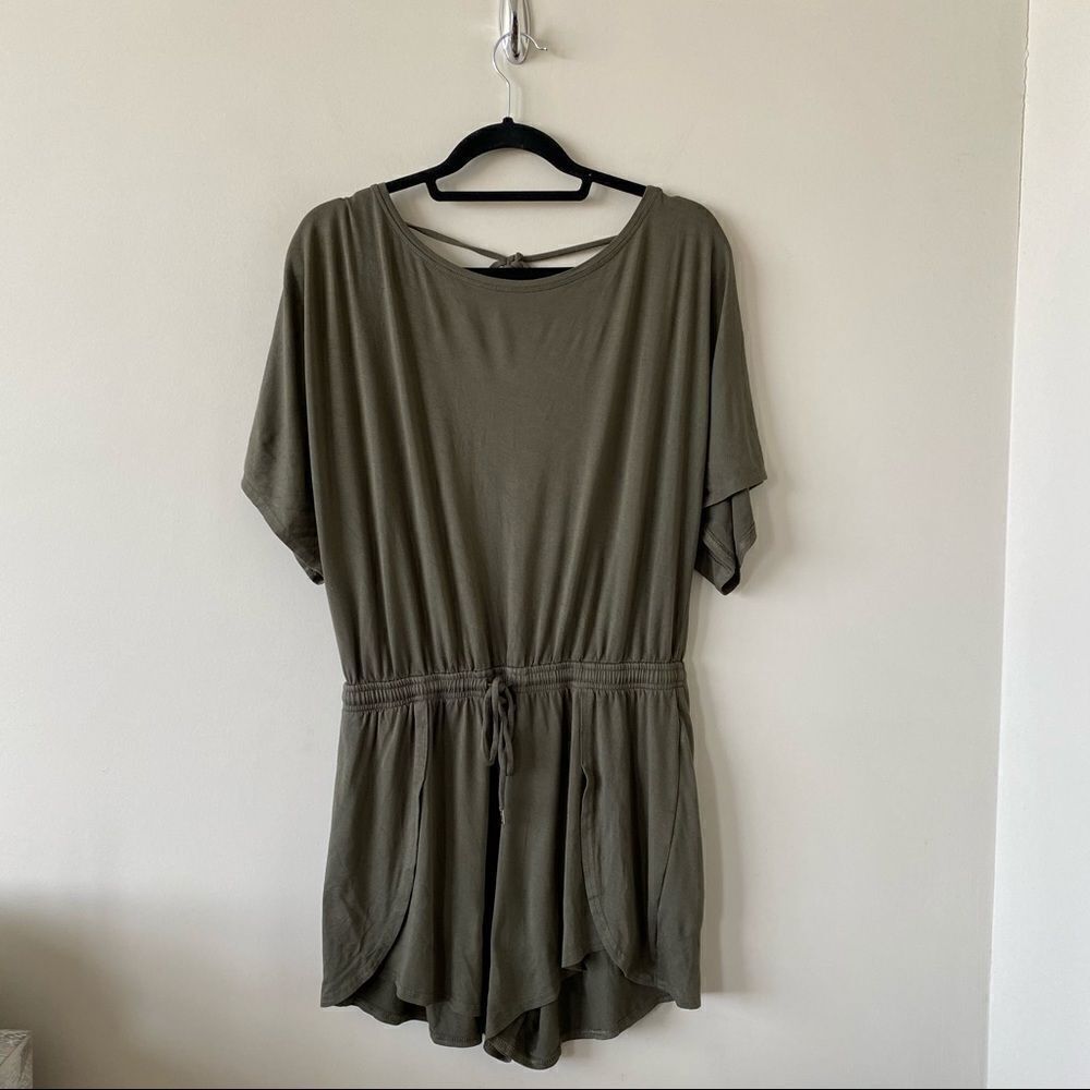 Gap -Olive Green Tie Back Romper